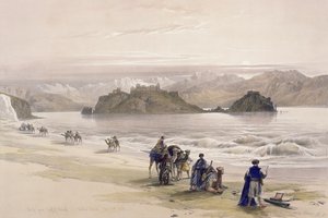 1839年2月27日，阿拉伯海湾，阿拉伯海湾，Petraea，1831年，在“圣地”第三卷的第108号板块上，由Louis Haghe（1806-85）酒吧刻。 1849年 作者 大卫·罗伯茨