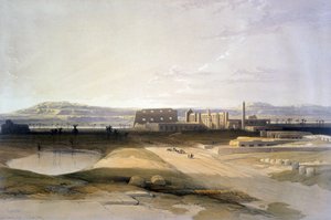 卡纳克"。这是 1856 年根据大卫-罗伯茨（David Roberts，1796-1864 年）创作的石版画，他是苏格兰艺术家和东方学家。 作者 大卫·罗伯茨