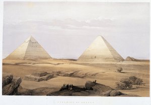 Geezeh 金字塔 - 在“圣地”，伦敦 1849 作者 大卫·罗伯茨