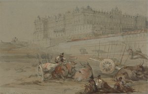皇宫，马德里，1832 年 作者 大卫·罗伯茨