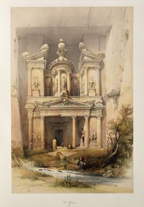 财政部-El Khasne，摘自“圣地”系列，1842-1849年 作者 大卫·罗伯茨
