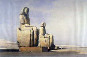 底比斯，1838年12月4日，十九世纪 作者 大卫·罗伯茨