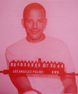 Mickey Rourke I (screen print on paper)
