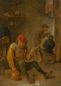 吸烟者c。 1650。 作者 大卫·特尼尔斯（David Teniers）