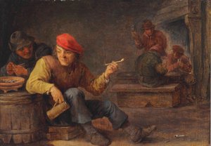 旅店里喝酒抽烟的布尔人 作者 大卫·特尼尔斯（David Teniers）