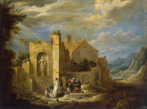 圣安东尼的诱惑 作者 大卫·特尼尔斯（David Teniers）
