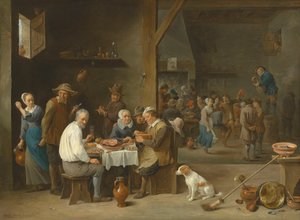 火腿晚餐 作者 大卫·特尼尔斯（David Teniers）