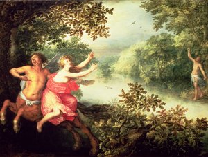 Hercules，Deianeira和半人马Nessus，1612（小组） 作者 戴维·温克布恩斯