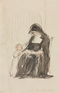 修女为孩子读书 作者 大卫威尔基