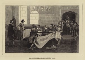 Anne Boleyn的逮捕 作者 大卫威尔基