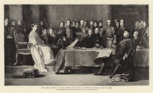 1837年6月20日，肯辛顿宫女王陛下第一届理事会 作者 大卫威尔基