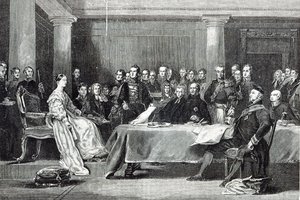 女王的第一届理事会，来自1888年的“休闲时光” 作者 大卫威尔基