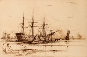 The Old Revenge (etching) 作者 戴维·杨·卡梅伦
