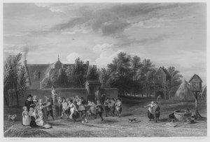 Village Fete，来自皇家收藏中的图片（雕刻）