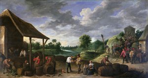 葡萄酒收获 作者 大卫·特尼尔斯（David Teniers）