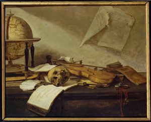 知识的虚荣（木板绘画）