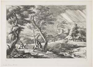 板块VII，来自一组风景，1743年 作者 戴维德·安东尼奥·福萨蒂