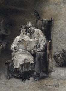 浪子的消息（彩色石版画） 作者 戴维森·诺尔斯