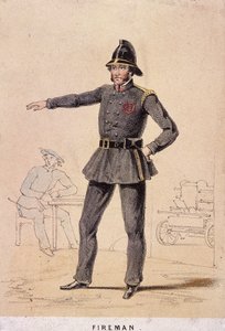 一个消防员，1855年