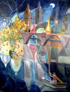 激流勇进》，2020 年（丙烯酸画布） 作者 黛博拉·伊芙·阿拉斯特拉