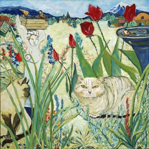 MInd的花园，2019年（丙烯酸画布） 作者 黛博拉·伊芙·阿拉斯特拉