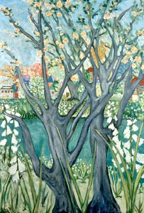 春树，2012 年（丙烯酸画布） 作者 黛博拉·伊芙·阿拉斯特拉