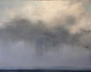 水上风暴》，2021 年（布面油画）