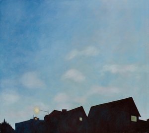 黄昏屋顶》，2003 年（布面油画）