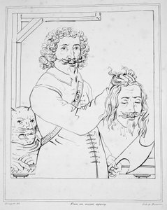 执行查理一世，由De Ducarme雕刻