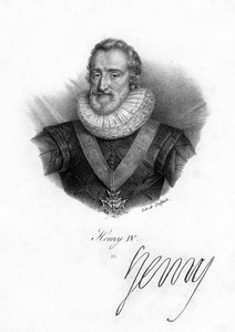 法国的亨利四世（Henry IV），1553-1610年。 作者 德尔佩奇