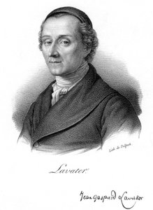 瑞士生理学家和神学家约翰·卡斯珀·拉瓦特（Johann Kaspar Lavater），c1830年。