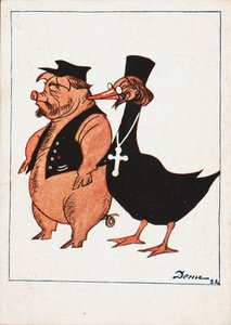 库拉克和牧师，1922年。