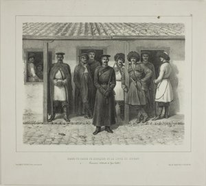 1837 年 10 月 9 日，库班，塔曼，叶尼-卡勒布地区，防线上的哥萨克保镖