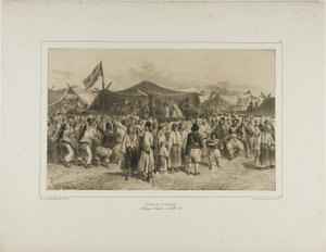 1837 年 7 月 11 日，瓦拉几亚，吉奥列沃，圣皮埃尔集市 作者 Denis Auguste Marie Raffet