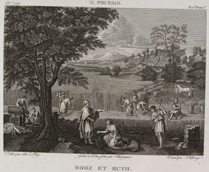 Denis-Sébastien Leroy、Antoine-Claude-François Villerey 和 Chataigner - Booz 和 Ruth，取材于尼古拉斯-普桑（Nicolas Poussin）--1802-1815 年