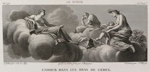 Denis-Sébastien Leroy、Antoine-Claude-François Villerey et Chataigner - Ceres怀抱中的爱情，取材于 Eustache Le Sueur - 1802-1815 年 作者 丹尼斯·塞巴斯蒂安·勒罗伊