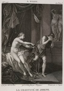 Denis-Sébastien Leroy、Chataigner 和 Niquet - 约瑟夫的贞洁，取材于 Adriaen van der Werff - 1802-1815 年 作者 丹尼斯·塞巴斯蒂安·勒罗伊