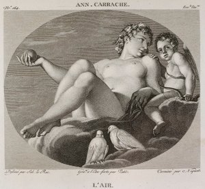 Denis-Sébastien Leroy、Petit 和 Niquet - 《空气》，取材于 Annibale Carrache - 1802-1815 年 作者 丹尼斯·塞巴斯蒂安·勒罗伊