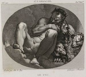 Denis-Sébastien Leroy et Boutrois - 火，取材于 Annibale Carrache - 1802-1815 年