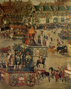 1615年5月31日在布鲁塞尔的Ommeganck：西班牙伊莎贝拉的胜利的细节