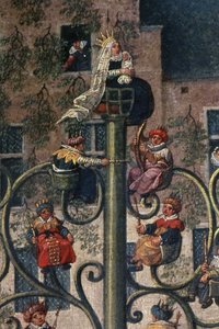1615年5月31日星期日布鲁塞尔Ommeganck的大公伊莎贝拉的胜利，1615年耶西干车的细节（细节75629） 作者 丹尼斯·范·阿尔斯洛特