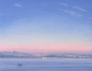 黎明在皮科拉湖 作者 德里克·哈尔