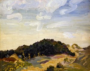 风景（板上油画）