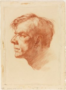 约翰-福瑟吉尔肖像，约 1907 年（纸质双色肖像画）