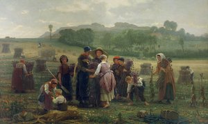 1860年在皮卡第收获罂粟花 作者 欲望弗朗索瓦·劳奇
