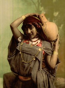 一位贝都因妇女，突尼斯，突尼斯