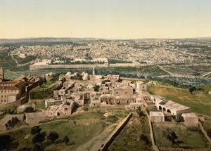 圣地耶路撒冷全景，约 1890 年至 1900 年（感光照片印刷品） 作者 底特律摄影公司
