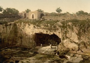 国王陵墓，耶路撒冷，圣地，约 1890-1900 年（感光照片印刷品）