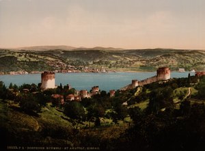 Bosphorus, Rumeli and Anadali-Hissar, c.1890-1900 (photochrom print) 作者 底特律出版公司