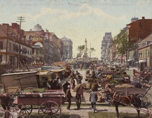 雅克·卡蒂埃广场（Jacques Cartier Square），蒙特利尔，1901年 作者 底特律出版公司